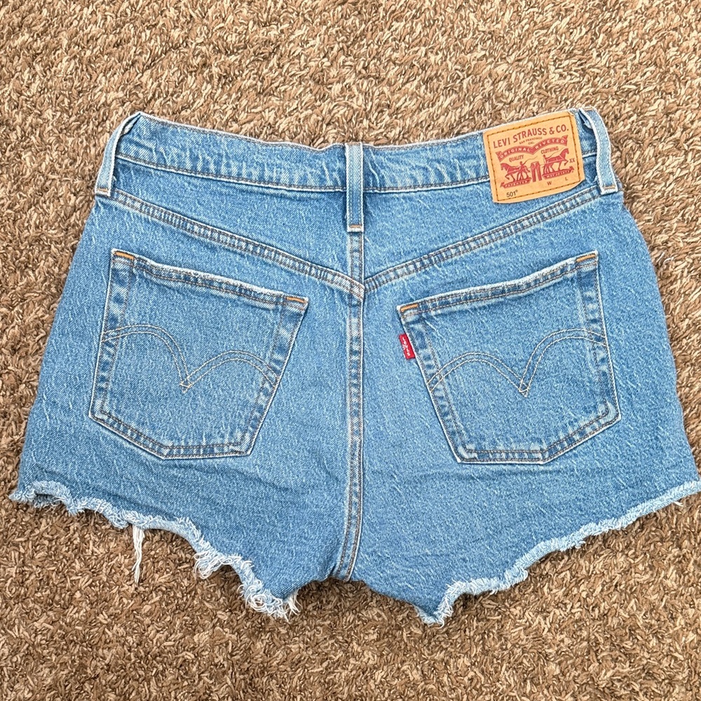 Levi's Classic Light Blue Jean Shorts